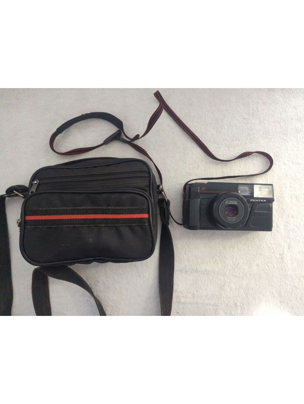 Pentax IQZoom 35mm Film Camera with Carrying Case